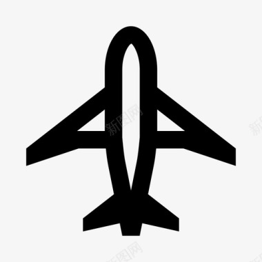 金鹿航空飞机机场航空图标