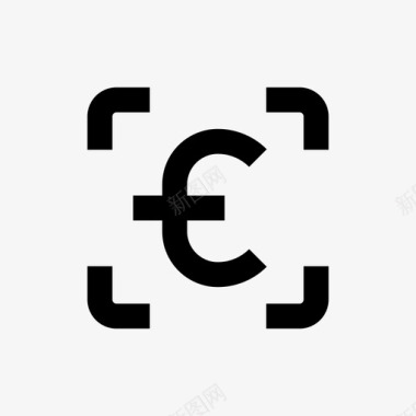 火焰欧元图标欧元货币欧元货币图标
