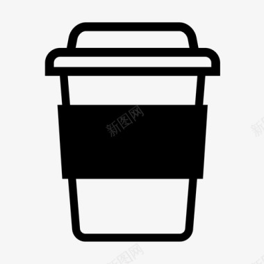 塑料杯子咖啡杯子星巴克图标