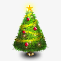 绿色圣诞树图标iconcom节日圣诞节素材