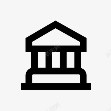 金融机构银行银行大厦金融机构图标