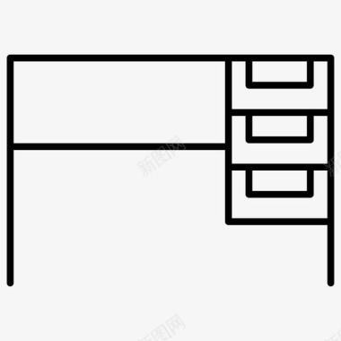 办公一套家具背景桌子建筑家具图标