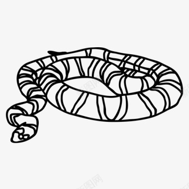 王蛇动物爬行动物图标