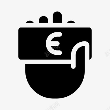 火焰欧元图标欧元账户业务图标