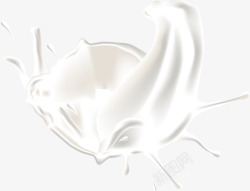液体牛奶倒入冲饮冲调加奶早餐豆浆奶粉杏仁露泼水飞溅水的运动水护肤品图透明设计素材