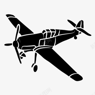 金鹿航空战斗机飞机航空图标