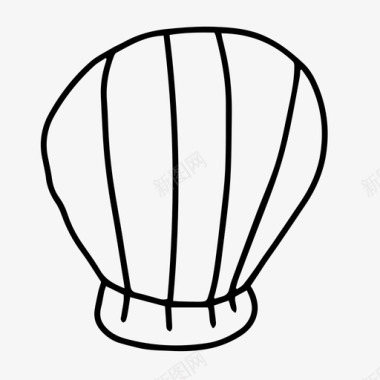 矢量鱼蛤蜊鱼海洋图标