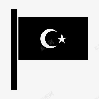 利比亚国旗矢量国家民族图标