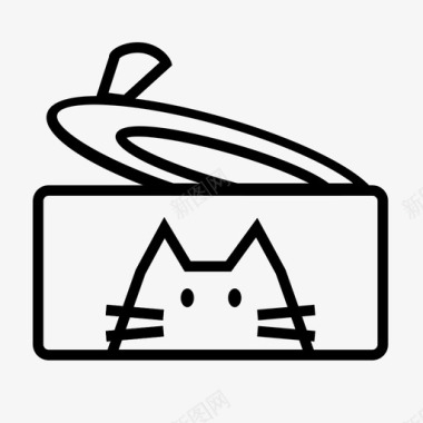 宠物食品猫罐头罐装猫食图标
