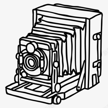 老式照相机模拟胶卷图标
