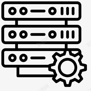 网络网络托管服务设置数据科学第一卷图标