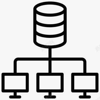 流程图数据库网络流程图数据科学第一卷图标