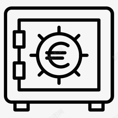 欧元图标保险箱银行欧元图标
