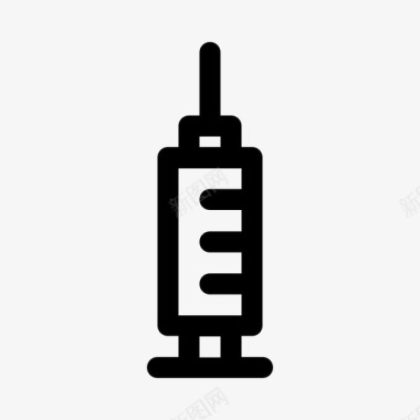 治疗中注射器血液治疗图标