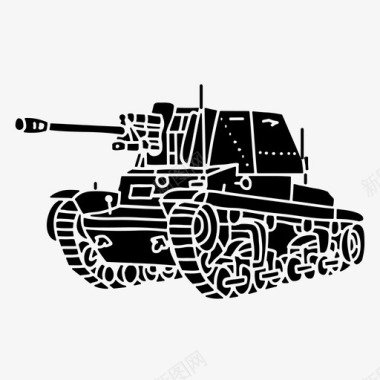 坦克驱逐舰汽车军用图标