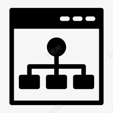 HTML代码浏览器代码网络图标