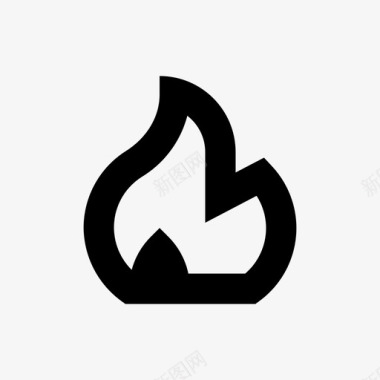 火燃烧的火火焰图标