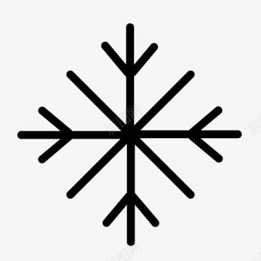 雪花标志雪雪花2019年圣诞节雕文图标