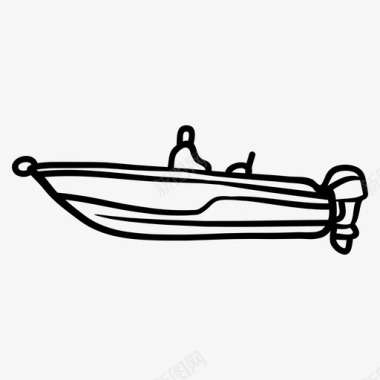 船渔船船帆船图标