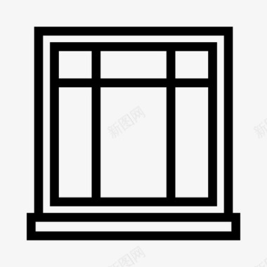 客厅地毯窗户建筑框架图标