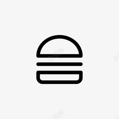 汉堡包快餐食物图标