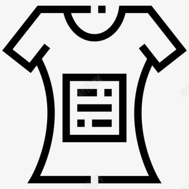 有文字的衬衫服装衣服图标