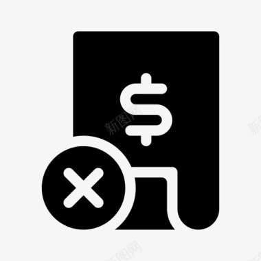 收据发票帐单电子商务图标