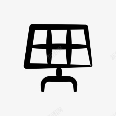 太阳能板太阳能板太阳能轻便小图标
