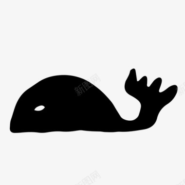 矢量鱼鲸鱼鱼海洋图标