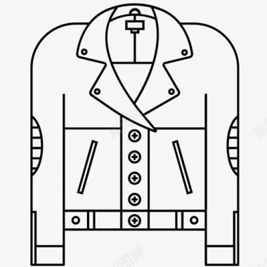 女童款式夹克外套时装图标