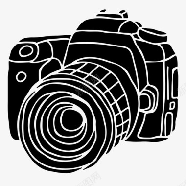数码相机数码单反立体相机图标
