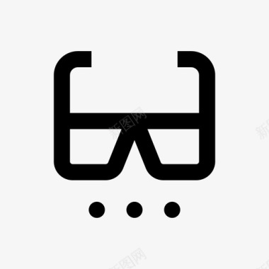 3dvr眼镜3d眼镜虚拟现实图标