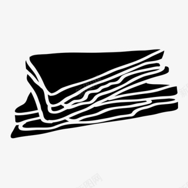 美味三明治三明治早餐快餐图标