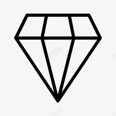 财富比重价值商业价值钻石图标