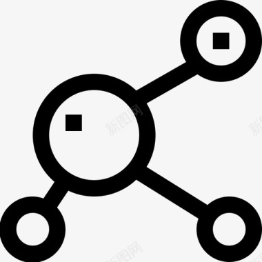 分子分子化学医学图标