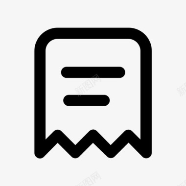 收据收据帐单文件图标