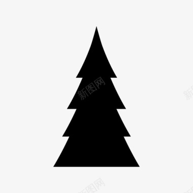 树圣诞节森林图标