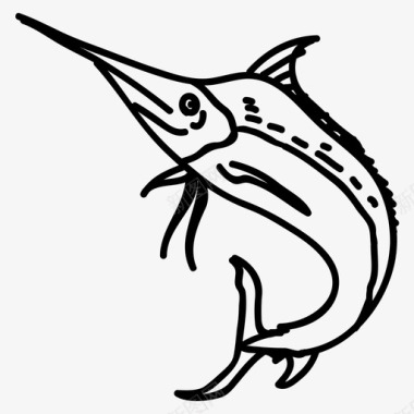 矢量鱼鱼水生动物海洋图标