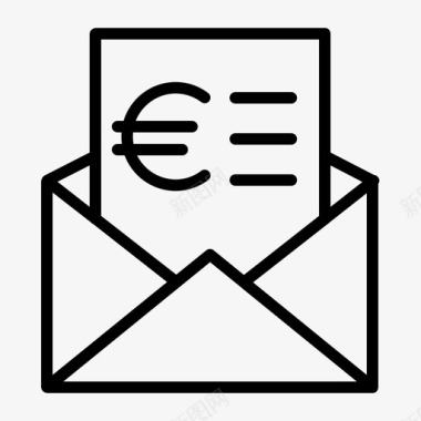 欧元图标转账银行电子邮件转账图标