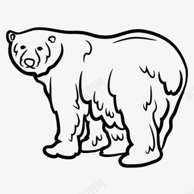 哺乳动物北极熊动物哺乳动物图标