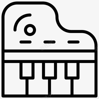 钢琴钢琴娱乐媒体图标