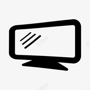 电脑和媒体显示器电脑桌面图标