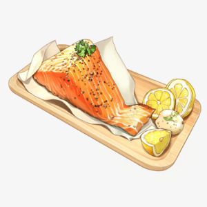 烟熏三文鱼食物图Gamepng免抠素材_88icon https://88icon.com 烟熏 三文鱼 食物