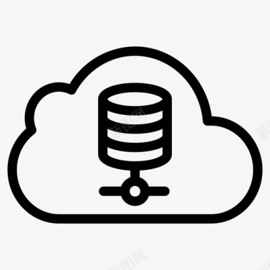 云服务器云数据服务器图标