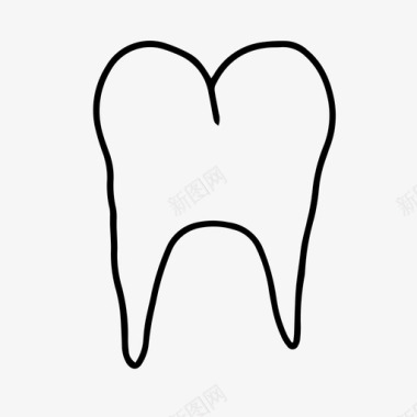 牙骨牙齿牙医图标