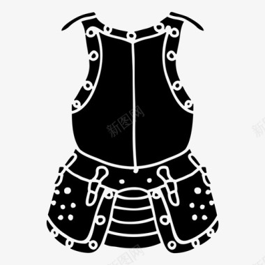 防护骑士盔甲胸甲盔甲骑士图标