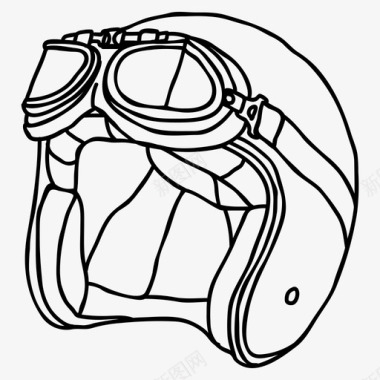 安全护目镜头盔护目镜设备帽子图标