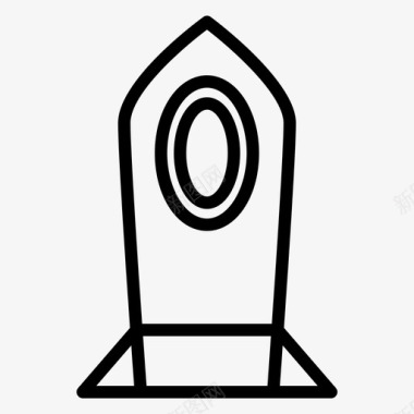 火箭外星人太空图标