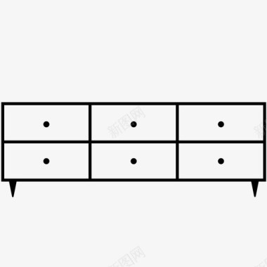 抽屉办公桌梳妆台卧室办公桌图标