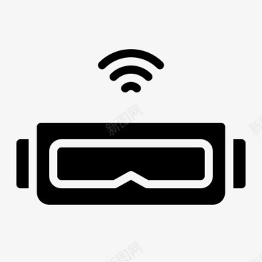 现实再现虚拟现实控制台互联网图标